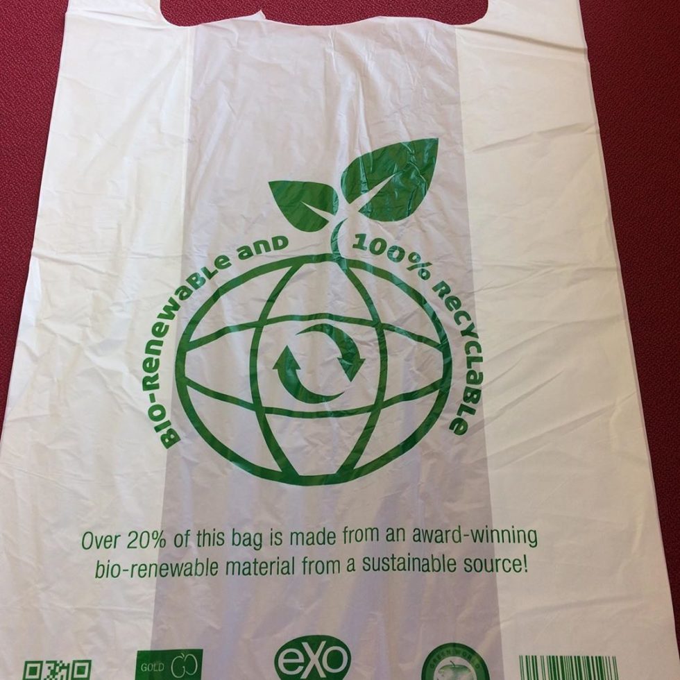 BioRenewable & 100 Recyclable Carrier Bags Wight Crystal