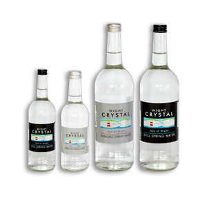 Wight Crystal water in glass bottles